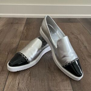 Karl Lagerfeld Caralee Cap Toe Slip-on Loafers